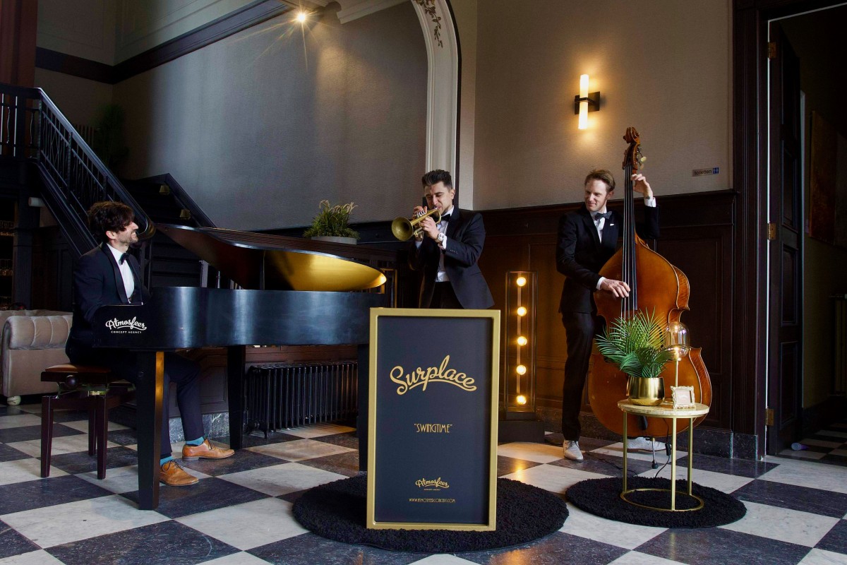 instrumentale-jazz-band-boeken-achtergrond